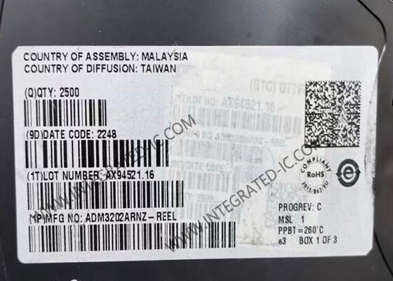 ADM3202ARNZ एकीकृत सर्किट चिप हाई स्पीड 2-चैनल RS232/V.28 इंटरफेस डिवाइस