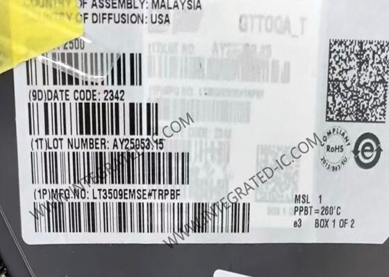 LT3509EMSE इंटीग्रेटेड सर्किट चिप डुअल 36V 700mA स्टेप-डाउन रेगुलेटर MSOP-16