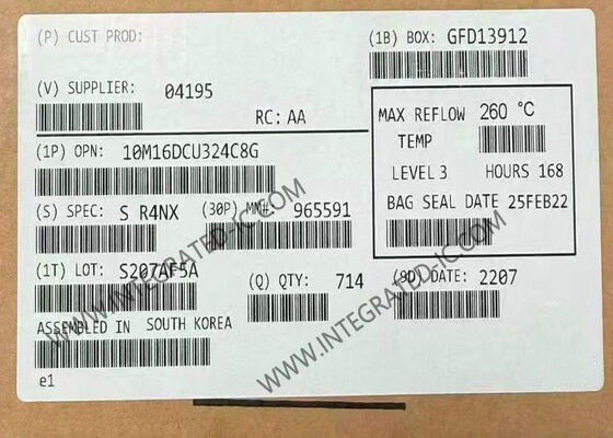 फील्ड प्रोग्राम करने योग्य गेट सरणी 10M16DCU324C8G MAX 10 फील्ड प्रोग्राम करने योग्य गेट सरणी 324-LFBGA