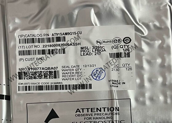 AT91SAM9G15-CU माइक्रोकंट्रोलर MCU 400MHz ARM926EJ-S कोर और 32-बिट प्रोसेसिंग के साथ