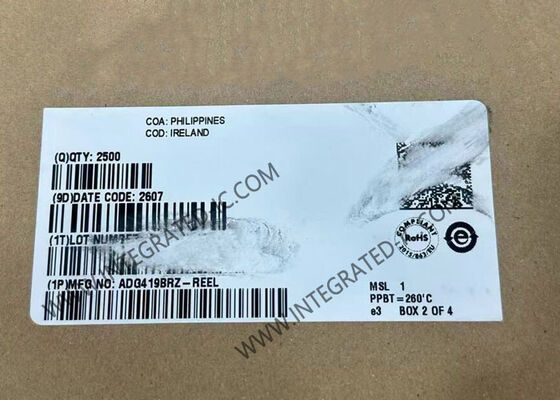 ADG419BRZ CMOS SPDT स्विच IC 35Ohm ऑन-स्टेट रेज़िस्टेंस कम लीकेज करंट 250pA और तेज़ ट्रांज़िशन टाइम 160ns के साथ