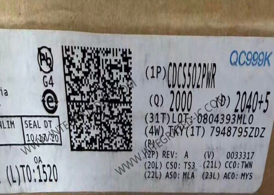 CDCS502PWR 108MHz घड़ी जनरेटर TSSOP-8 पैकेज में 3.3V बिजली की आपूर्ति के साथ