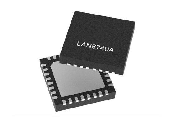 LAN8740AI-EN ईथरनेट IC ईथरनेट PHYs 10/100 बेस-T/TX ईथरनेट ट्रांसीवर QFN-32