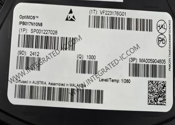 IPB017N10N5 संवर्धन MOSFET ट्रांजिस्टर 100V 180A एकीकृत सर्किट चिप