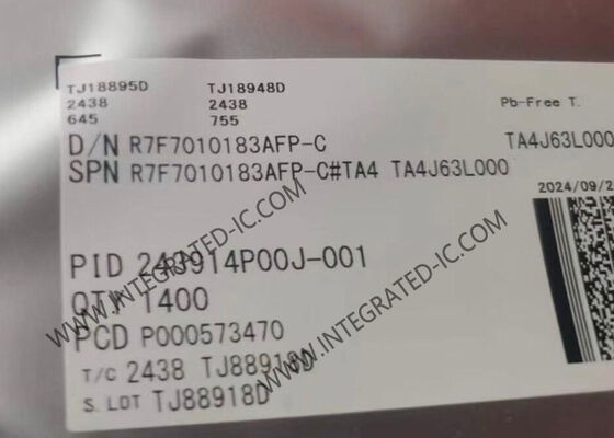 R7F7010183AFP 32-बिट सामान्य प्रयोजन माइक्रोकंट्रोलर MCU AHL कैमरा RH850/F1L MCU के साथ