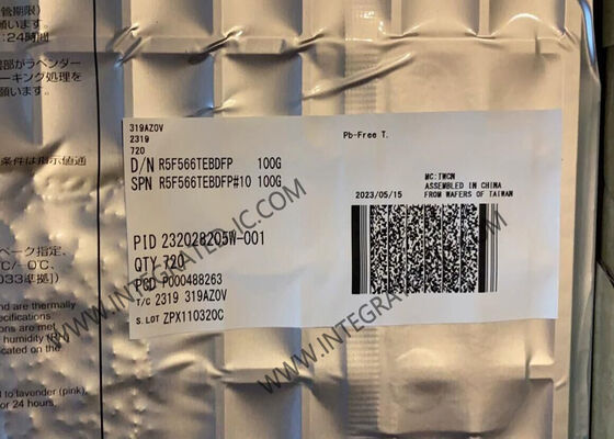 R5F566TEBDFP RX66T माइक्रोकंट्रोलर MCU 160MHz स्पीड 32-बिट RXv3 कोर के साथ मोटर नियंत्रण के लिए