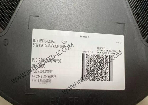 मोटर नियंत्रण के लिए R5F104JGAFA 16-बिट माइक्रोकंट्रोलर MCU RL78/G14 सीरीज 32MHz