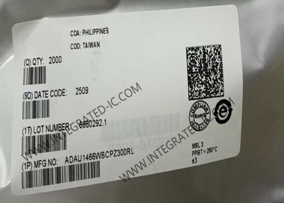 ADAU1466WBCPZ300RL माइक्रोकंट्रोलर एमसीयू सिग्माडीएसपी कॉम्पैक्ट डिजिटल ऑडियो प्रोसेसर एक्सटेंडेड इंटरनल मेमोरी के साथ