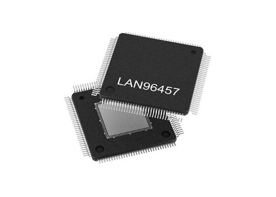 LAN96457FT-I/8MW ईथरनेट आईसी 7-पोर्ट ईथरनेट स्विच इंटीग्रेटेड 10/100/1000BASE-T PHYs के साथ
