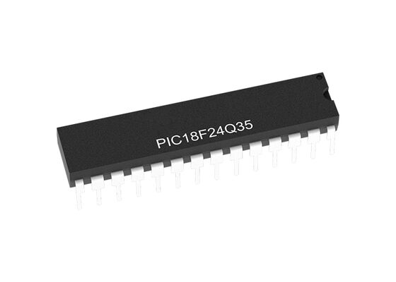 PIC18F24Q35-E/SP माइक्रोकंट्रोलर एमसीयू 8-बिट 64MHz 1.8V से 5.5V एमसीयू ऑटोमोटिव इलेक्ट्रॉनिक्स के लिए