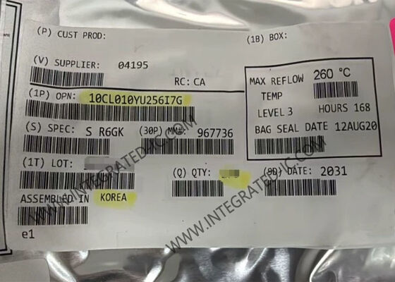 10CL010YU256I7G 1.2V साइक्लोन 10 एलपी फील्ड प्रोग्रामेबल गेट ऐरे एफपीजीए 256-एलएफबीजीए