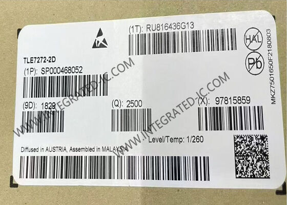 TLE7272-2D Integrated Circuit Chip Linear Voltage Regulator IC with 300mA Output Current 5V Output Voltage for Automotive Applications
