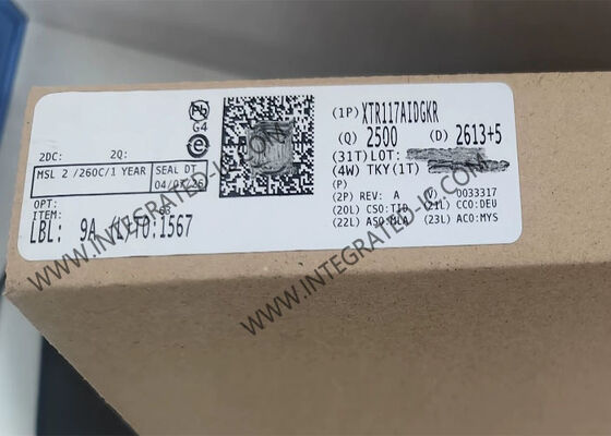XTR117AIDGKR Integrated Circuit Chip 4mA to 20mA Precision Current Loop Transmitter with Wide-loop Supply Range 7.5V to 40V VSSOP-8