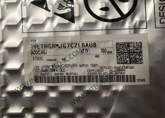 इलेक्ट्रॉनिक इंटीग्रेटेड सर्किट THGBMJG7C2LBAU8 128Gbit eMMC फ़्लैश मेमोरी IC
