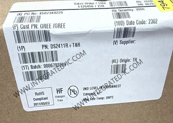 DS2411R Integrated Circuit Chip Silicon Serial Number with 64-bit ROM and 1-Wire Protocol Low-Cost Solution