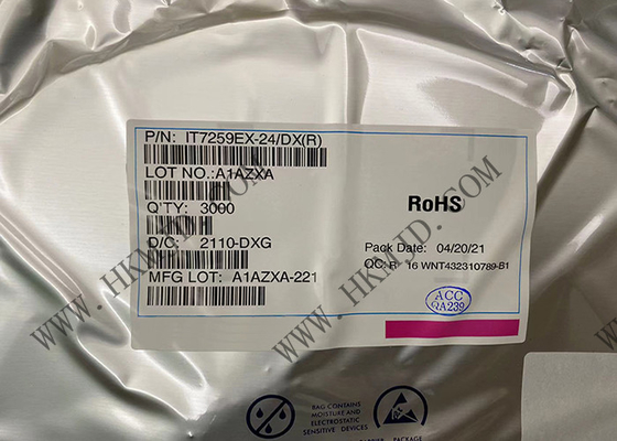 IT7259EX-24/DX 24 चैनल कैपेसिटिव सेंसर डिटेक्शन कंट्रोलर IT7259EX-24 QFN