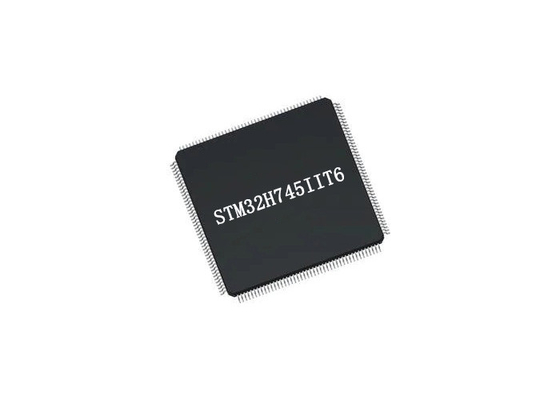 इंटीग्रेटेड सर्किट चिप STM32H745IIT6 32 बिट डुअल कोर ARM Cortex-M4 माइक्रोकंट्रोलर IC