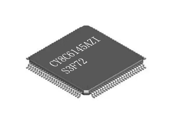 डुअल सीपीयू माइक्रोकंट्रोलर IC CY8C6145AZI-S3F72 सरफेस माउंट LQFP100 लो पावर