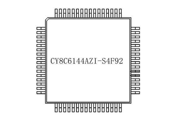 64-TQFP इंटीग्रेटेड सर्किट चिप CY8C6144AZI-S4F92 256KB ARM Cortex -M4F माइक्रोकंट्रोलर