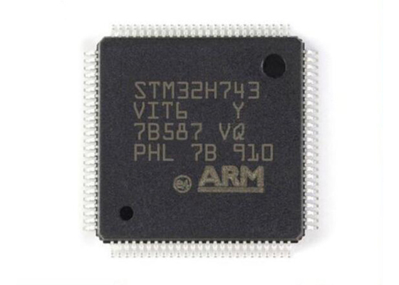 480MHz ARM Cortex M7 STM32H743VIT6 सिंगल कोर माइक्रोकंट्रोलर्स चिप LQFP100