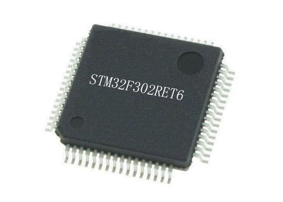 LQFP64 ARM Cortex M4 STM32F302RET6 32Bit सिंगल कोर 72MHz माइक्रोकंट्रोलर चिप