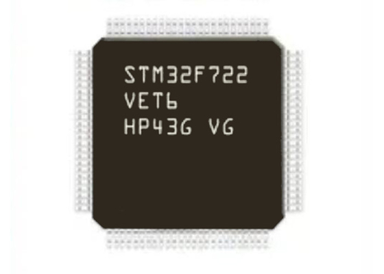 32BIT सिंगल कोर STM32F722VET6 512KB माइक्रोकंट्रोलर्स IC LQFP100 उच्च प्रदर्शन