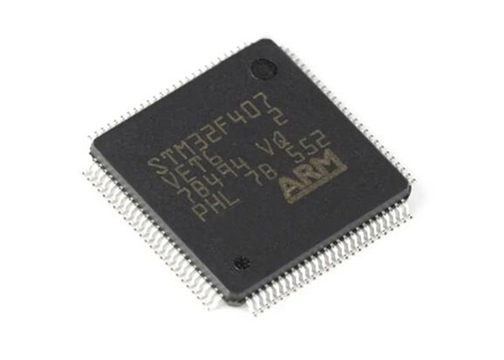 512Kबाइट्स इंटीग्रेटेड सर्किट चिप STM32F407VET6 168MHz आर्म कॉर्टेक्स M4 कोर 100LQFP