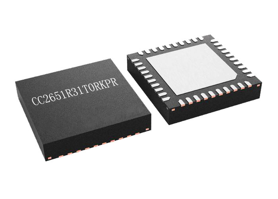 VQFN40 CC2651R31T0RKPR 32Bit Arm Cortex M4 सिंगल प्रोटोकॉल 2.4GHz वायरलेस MCU