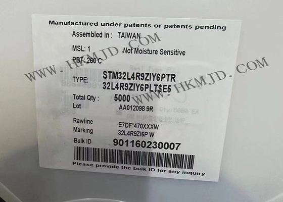 इंटीग्रेटेड सर्किट चिप STM32L4R9ZIY6PTR सिंगल-कोर 120MHz 2MB माइक्रोकंट्रोलर IC