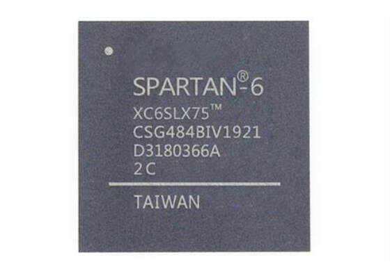 IC चिप XC6SLX75-2CSG484I फील्ड प्रोग्रामेबल गेट ऐरे 484FBGA सरफेस माउंट