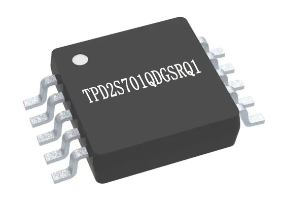 TPD2S701QDGSRQ1 ऑटोमोटिव USB 2-चैनल डेटा लाइन शॉर्ट-टू-VBUS और IEC ESD सुरक्षा