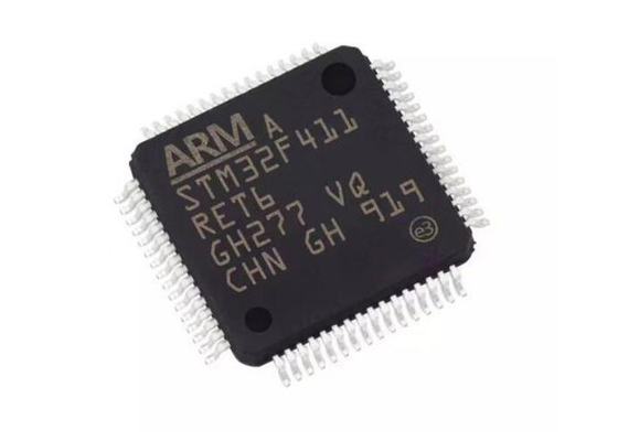 उच्च प्रदर्शन STM32F411RET6 माइक्रोकंट्रोलर चिप LQFP64 आर्म कोर्टेक्स M4 कोर 100MHz