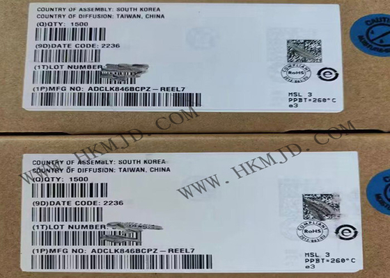 इंटीग्रेटेड सर्किट चिप ADCLK846BCPZ 1.8 V लो पावर क्लॉक फैनआउट बफर 24-WFQFN