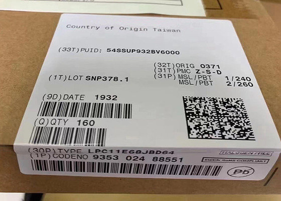 इलेक्ट्रॉनिक इंटीग्रेटेड सर्किट सिंगल-कोर 50MHz 256KB LPC11E68JBD64 माइक्रोकंट्रोलर IC