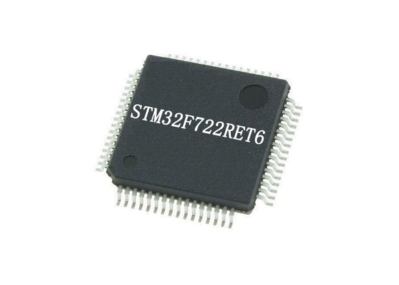 ICs चिप STM32F722RET6 ARM Cortex-M7 माइक्रोकंट्रोलर IC 64-LQFP पैकेज