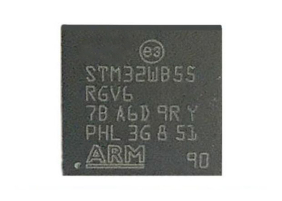 6dBm माइक्रोकंट्रोलर MCU STM32WB55RGV6 68VFQFN डुअल कोर मल्टीप्रोटोकॉल वायरलेस MCU