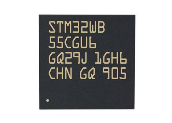माइक्रोकंट्रोलर MCU STM32WB55CGU6 RF ट्रांसीवर IC 48UFQFN आर्म कोर्टेक्स M4 MCU