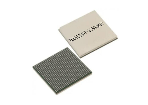 स्पार्टन 6 LXT XC6SLX45T-2CSG484C फील्ड प्रोग्रामेबल गेट ऐरे 484FBGA IC चिप