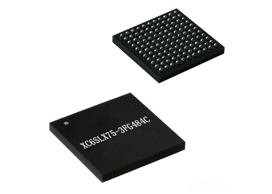 IC चिप XC6SLX75-3FG484C 1080 MHz FPGA - फील्ड प्रोग्रामेबल गेट ऐरे IC
