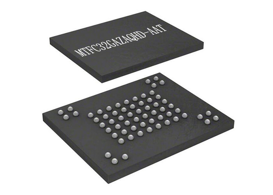 200MHz MTFC32GAZAQHD-AAT FLASH NAND मेमोरी चिप 153VFBGA इंटीग्रेटेड सर्किट चिप