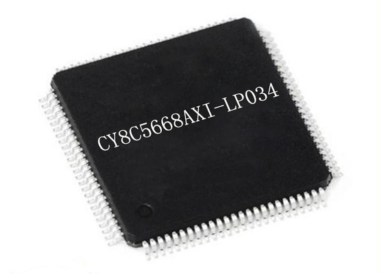चिप 100TQFP पर 67MHz माइक्रोकंट्रोलर MCU CY8C5668AXI-LP034 प्रोग्रामेबल सिस्टम
