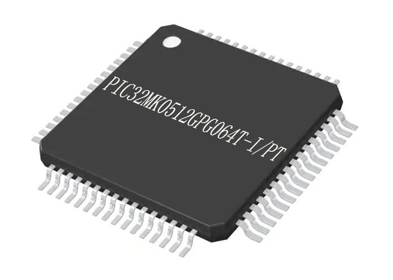 सिंगल कोर PIC32MK0512GPG064T-I/PT माइक्रोकंट्रोलर MCU 64TQFP माइक्रोकंट्रोलर IC