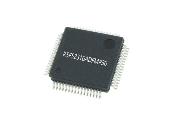 माइक्रोकंट्रोलर MCU R5F52316ADFM#30 256KB 32-बिट RXv2 CPU कोर 64-LFQFP
