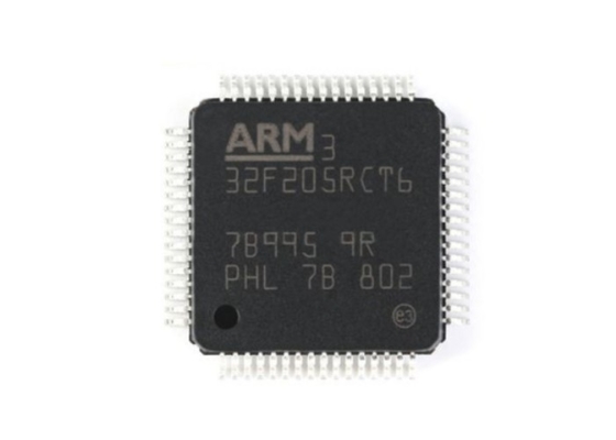 ICs चिप STM32F205RCT6 ARM माइक्रोकंट्रोलर्स - MCU 32BIT ARM Cortex M3 कनेक्टिविटी 256kB