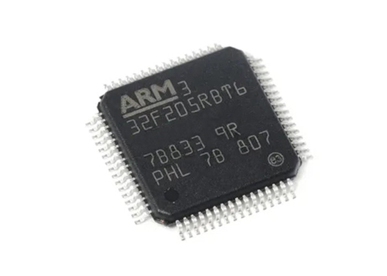 माइक्रोकंट्रोलर MCU STM32F205RBT6 64-LQFP माइक्रोकंट्रोलर IC सरफेस माउंट