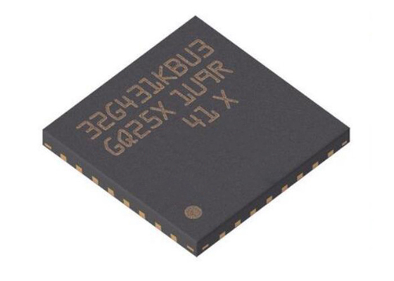 170MHz माइक्रोकंट्रोलर MCU STM32G431KBU3 ARM Cortex-M4F 32UFQFN सिंगल कोर