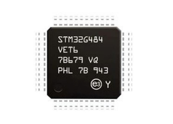 माइक्रोकंट्रोलर IC STM32G484VET6 100LQFP सिंगल कोर माइक्रोकंट्रोलर चिप 170MHz