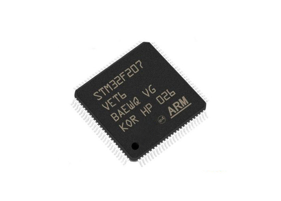 STM32F207VET6 सरफेस माउंट 100-LQFP पैकेज 120MHz 512KB माइक्रोकंट्रोलर IC