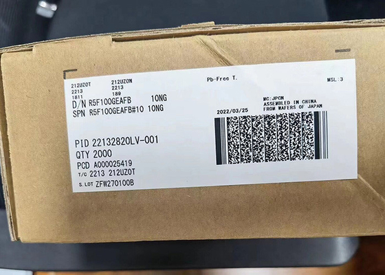 32MHz माइक्रोकंट्रोलर MCU R5F100GEAFB 16Bit माइक्रोकंट्रोलर चिप 48LQFP लो पावर