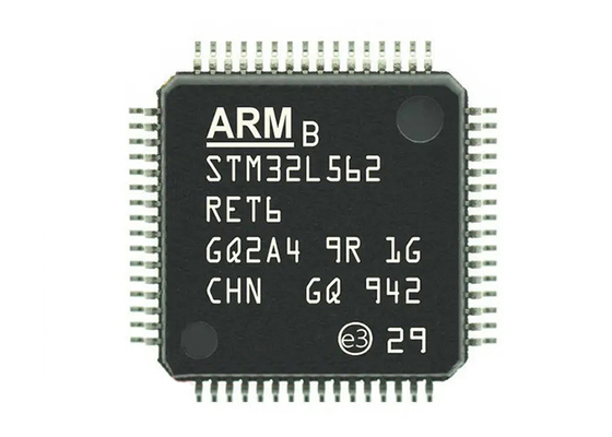 512KB FLASH STM32L562RET6 एम्बेडेड माइक्रोकंट्रोलर 64-LQFP सरफेस माउंट